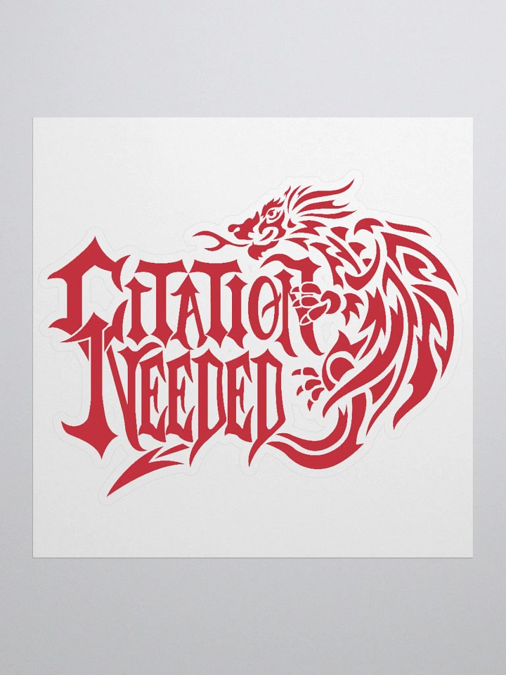 Citation Needed with Chaos Dragon Sticker product image (1)