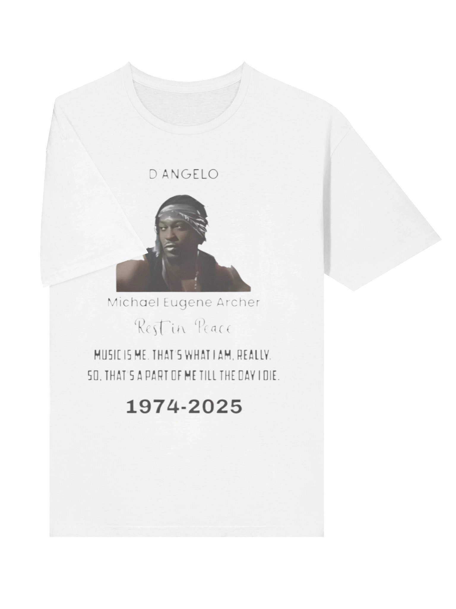 Rip D’Angelo Michael Eugene Archer Rest In Peace Shirt product image (3)