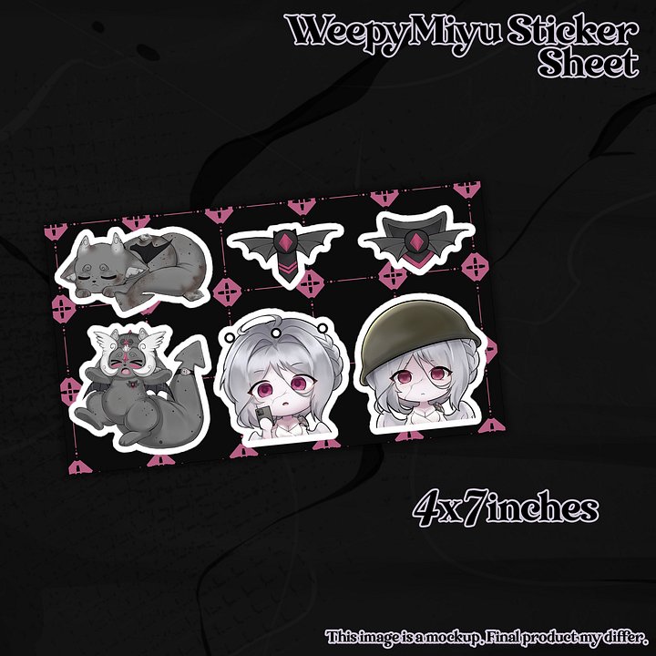 WeepyMiyu Sticker Sheet product image (1)