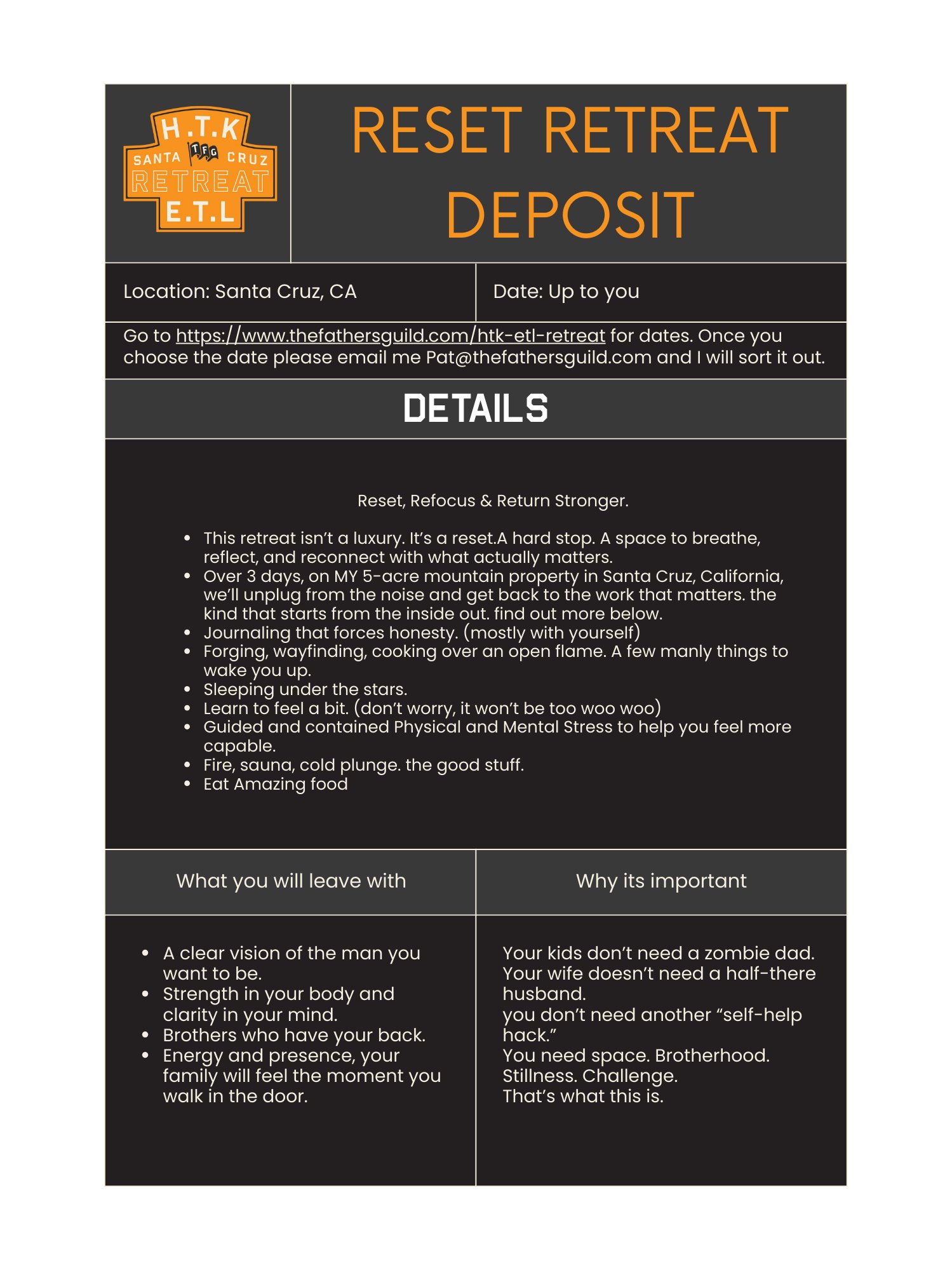 Retreat Deposit Gift Card product image (2)