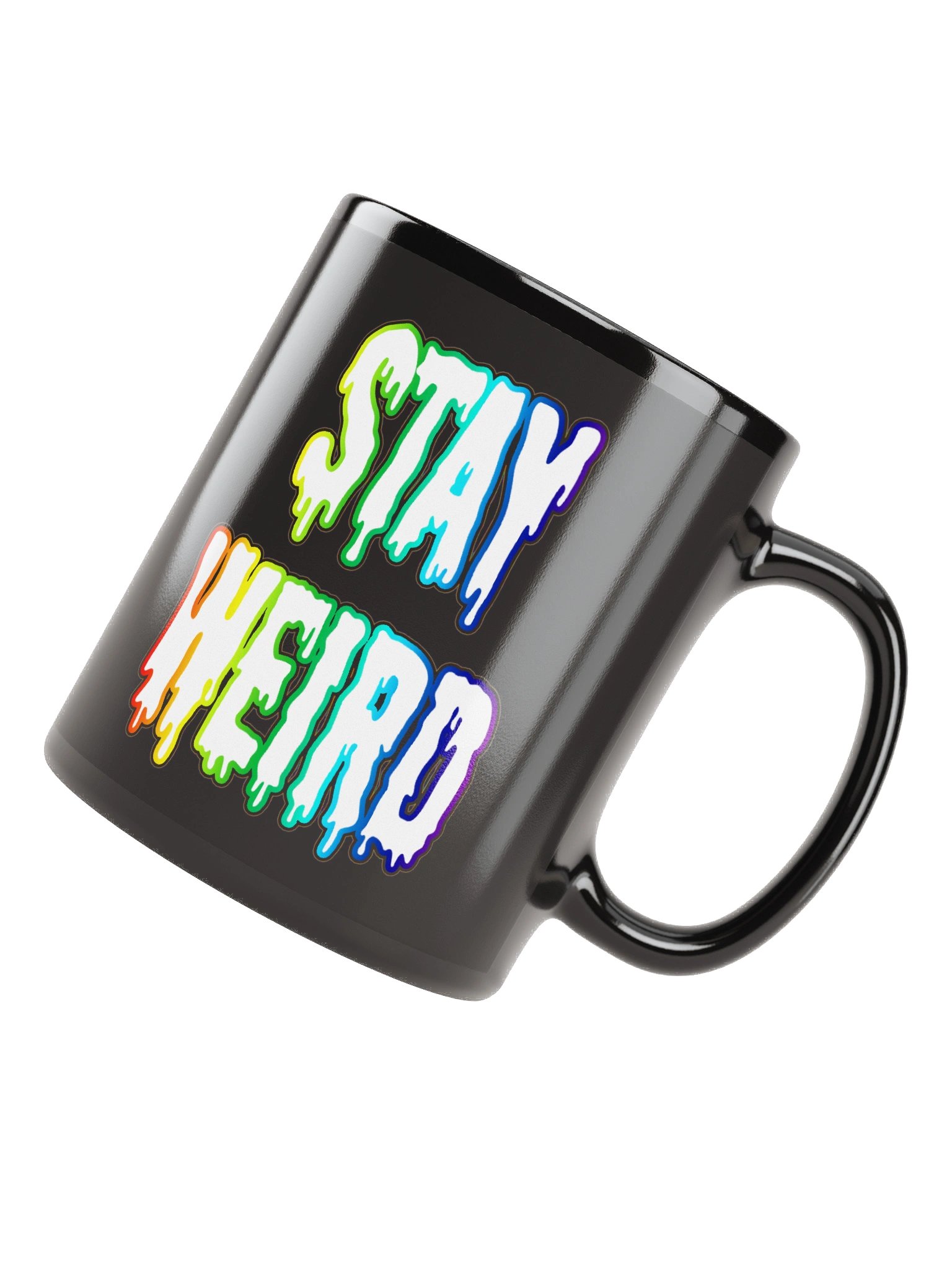 Stay Weird Black Coffee Mug product image (4)