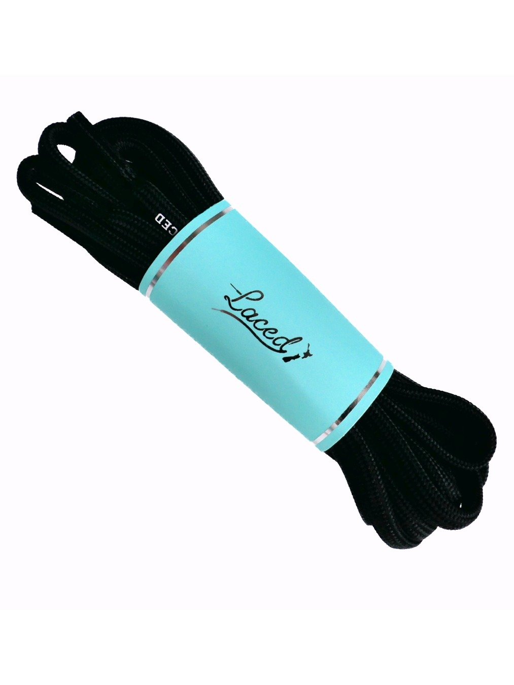 Laced Waxed Laces - Round - Black product image (1)