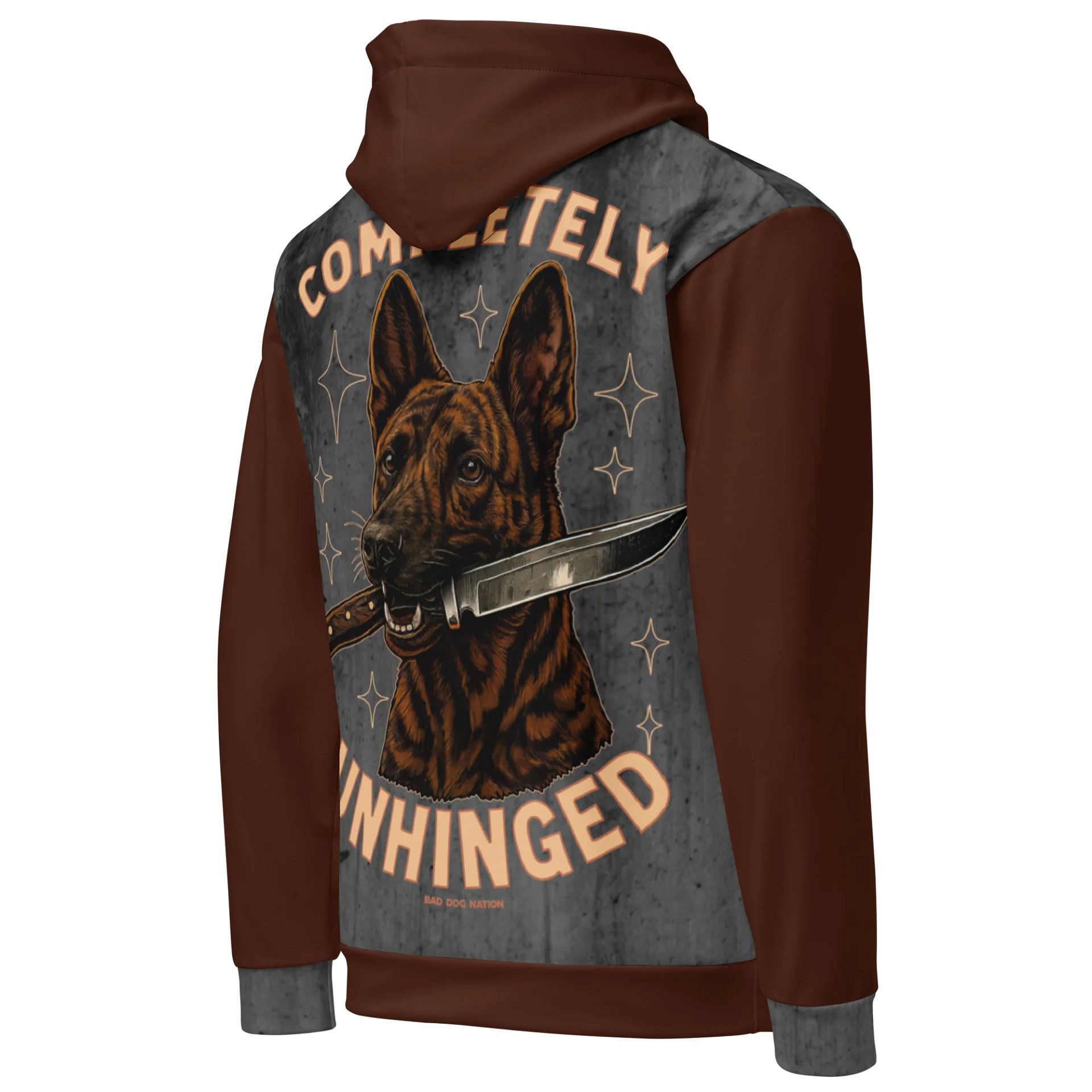 Completely Unhinged Dutch Shepherd - Adult All-Over Print Unisex Hoodie product image (5)