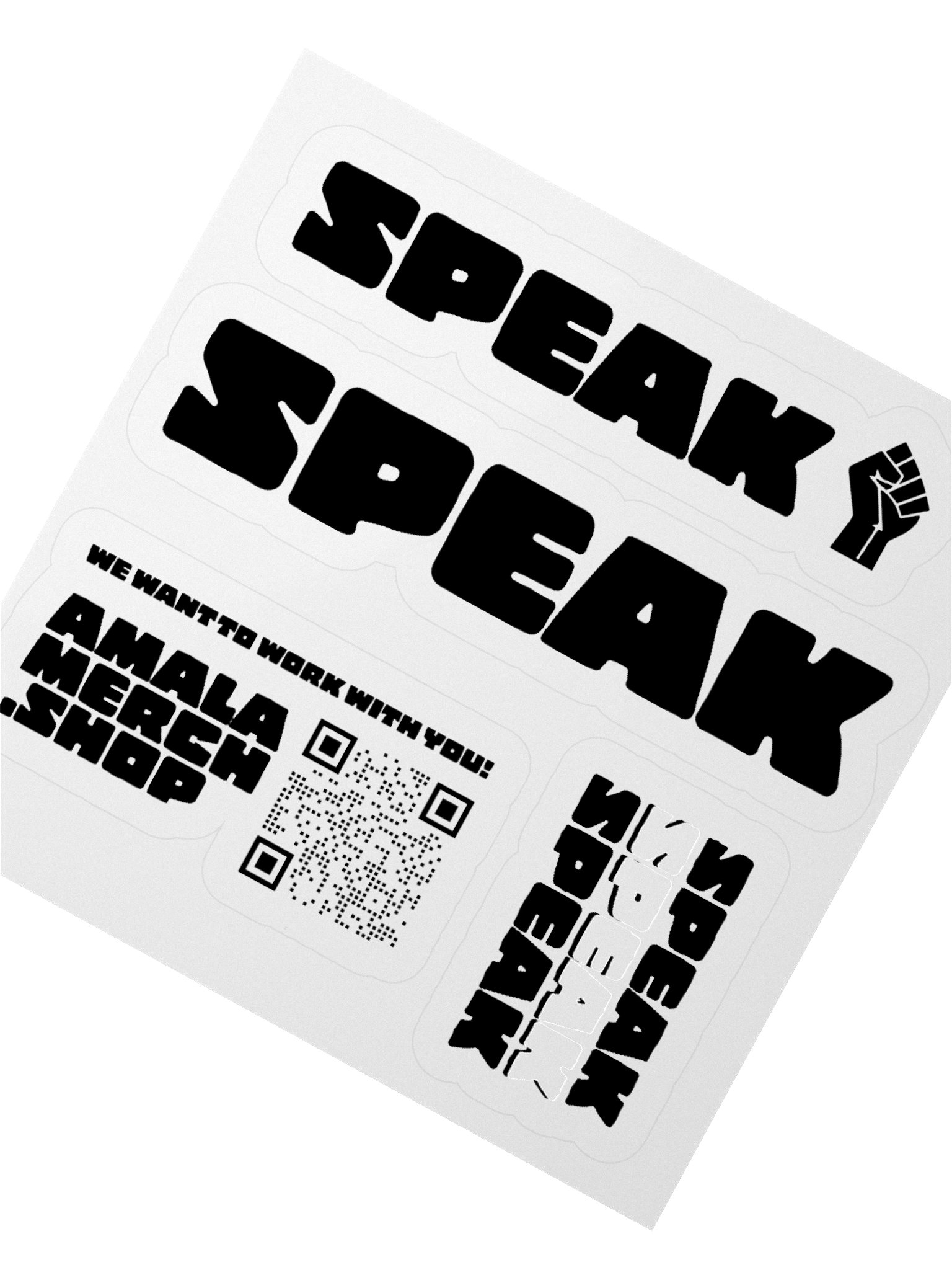 SPEAK Boldly Stickers (MODIFIED) product image (2)