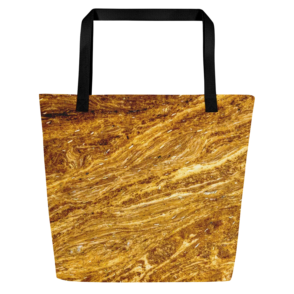 Golden Strata All-Over Print Large Tote Bag w/ Pocket product image (3)