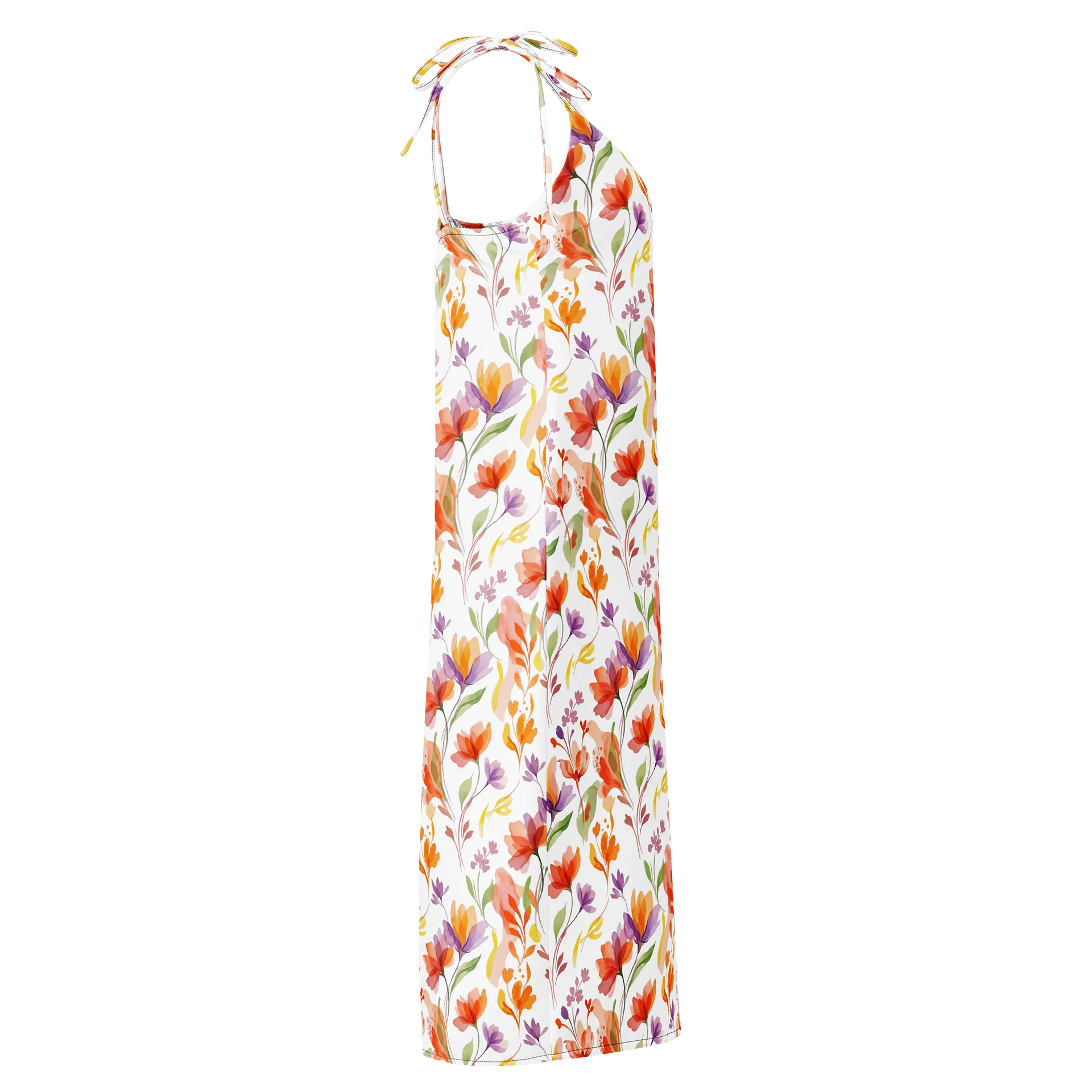 MINAY Signature 'Fleur' Silhouette Dress | Watercolor Floral Art Dress product image (4)