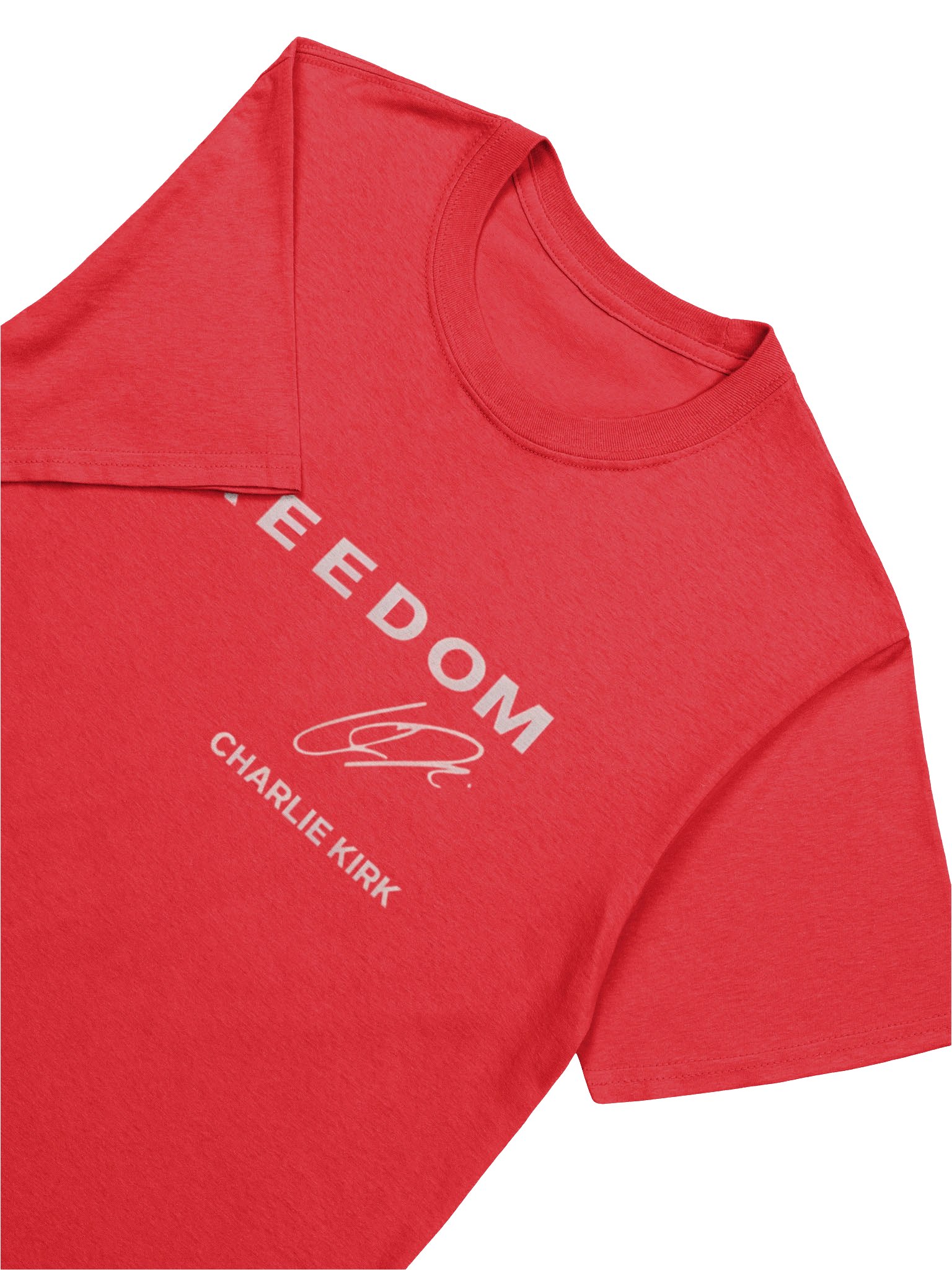 Red Freedom Charlie Kirk Signature Shirt – Turning Point USA Tee product image (12)