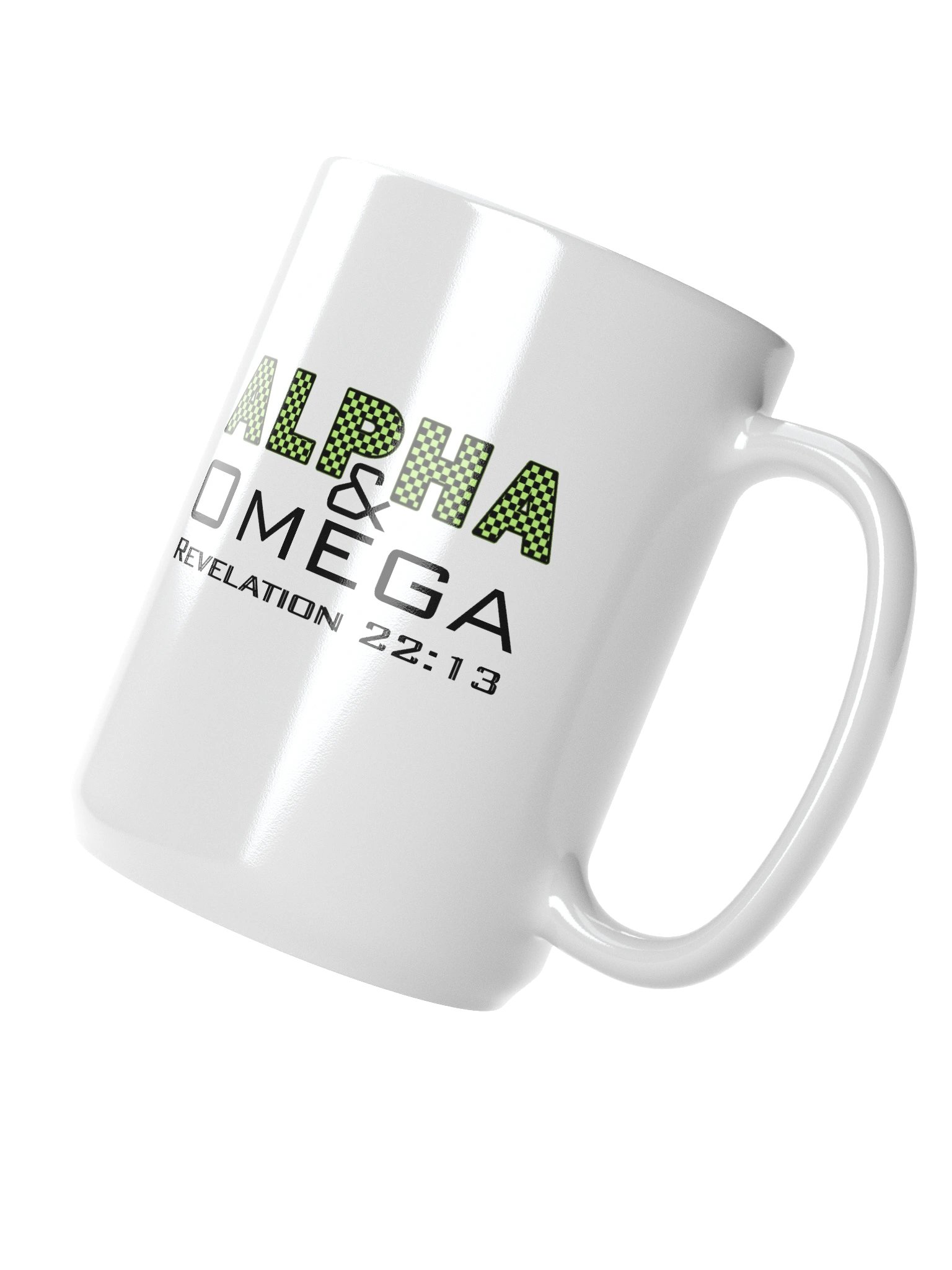 Alpha & Omega Christian 15 oz Mug | Jesus Christ Faith Gift | Inspirational Coffee Cup for Believers product image (3)
