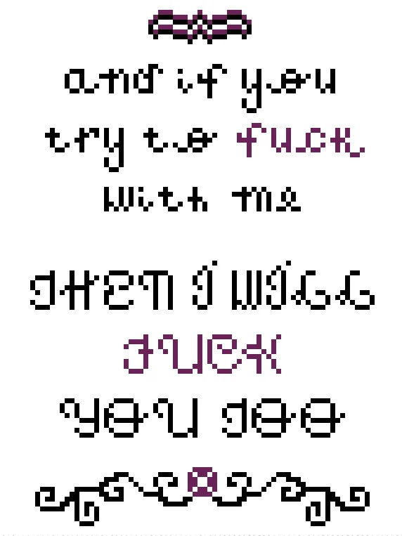 Digital Cross Stitch Pattern: Tenacious D (Two Pieces) product image (2)