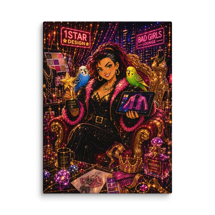 1Star Design: Glamour Queen Canvas Art product image (1)