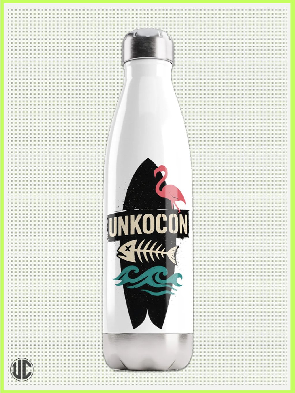 UnkoCon Stainless Steel Water Bottle – Beachside Oddities (17 oz) product image (1)