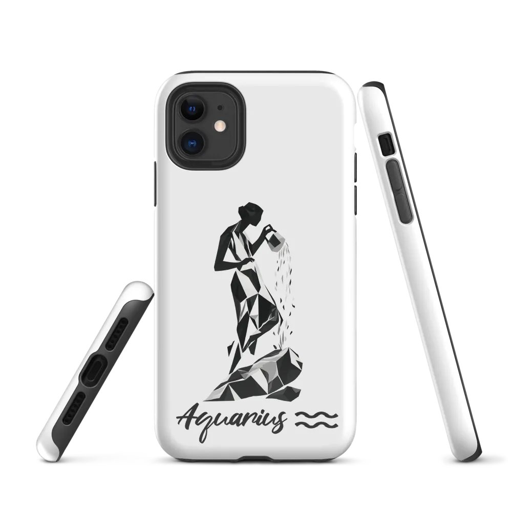 Aquarius iPhone Tough Case - Futuristic Flair for Visionary Thinkers product image (1)