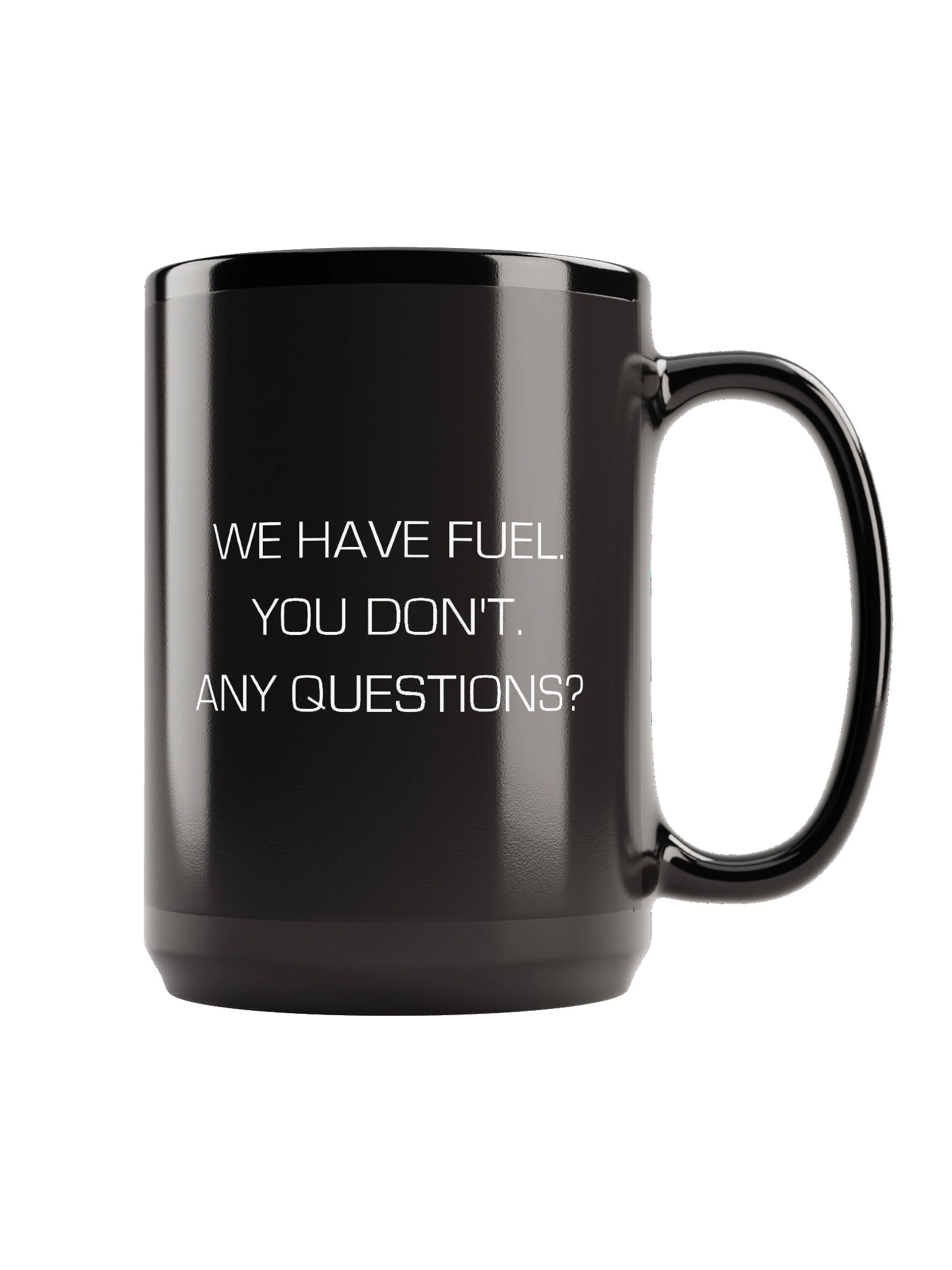 15oz Glossy Solid Black Roundel Mug product image (3)