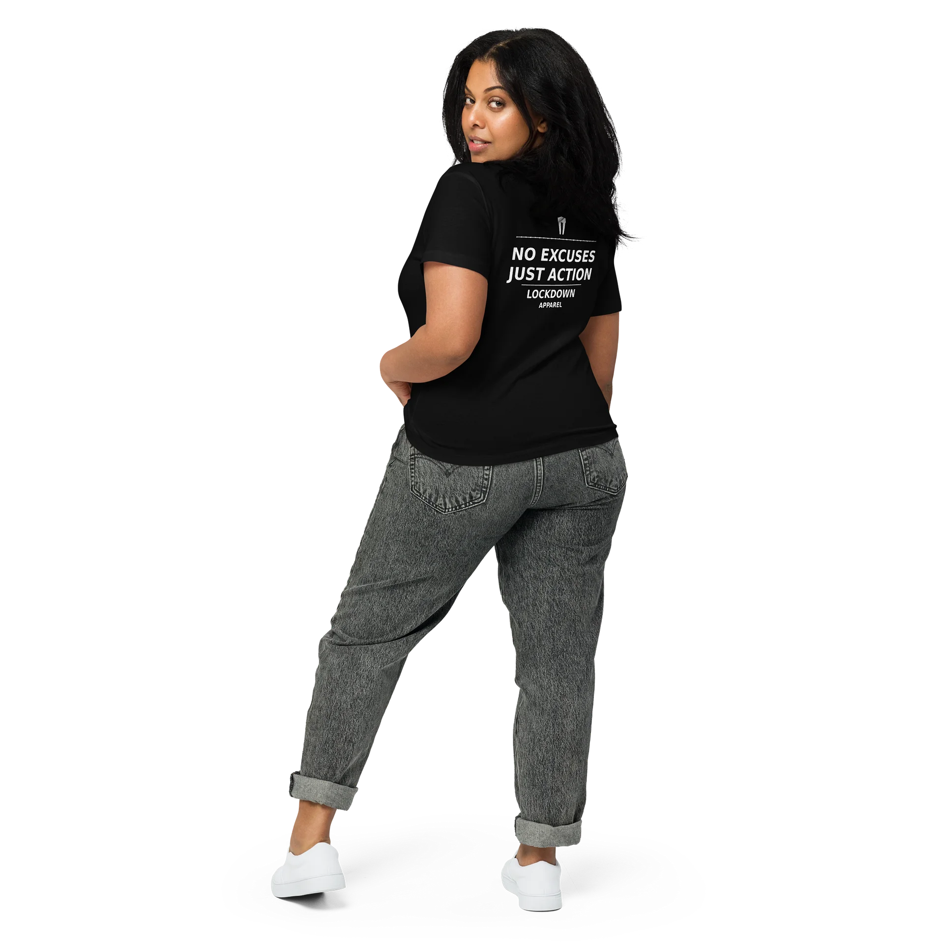 Lockdown Apparel Women’s Classic Tee – No Excuses product image (8)
