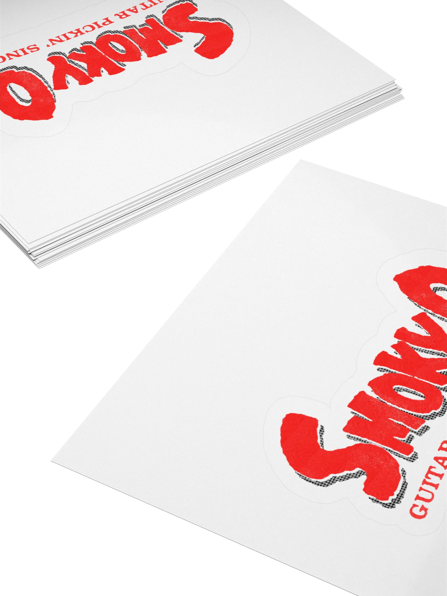 Guitar Pickin' Smoky O Kiss Cut Stickers product image (4)