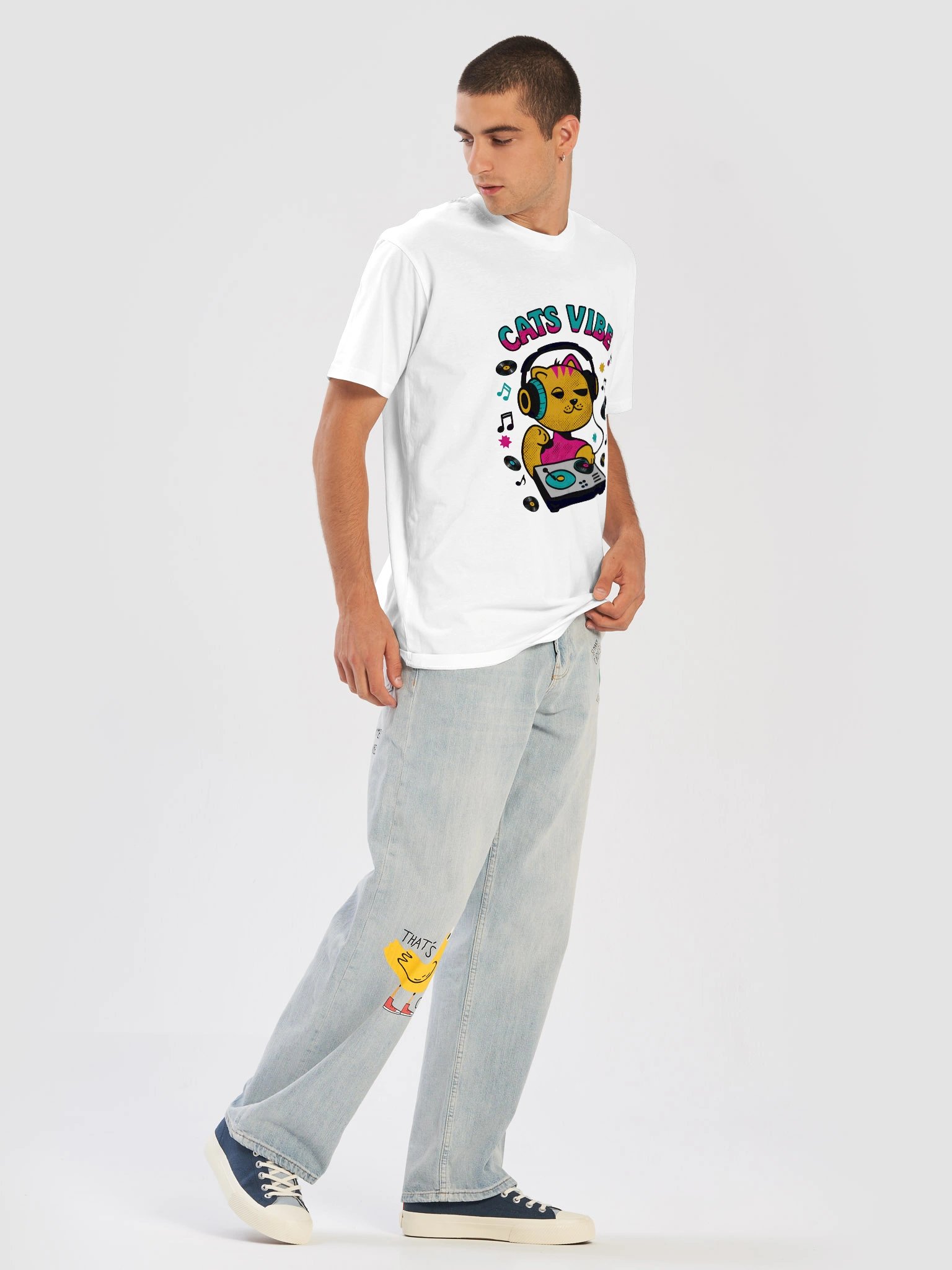 DJ Cat Groove Unisex T-Shirt product image (14)