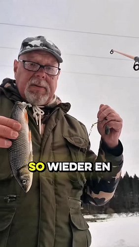 Ihr dürft kommen 😈#angeln #fishing #winterangeln #döbel #winterfishing