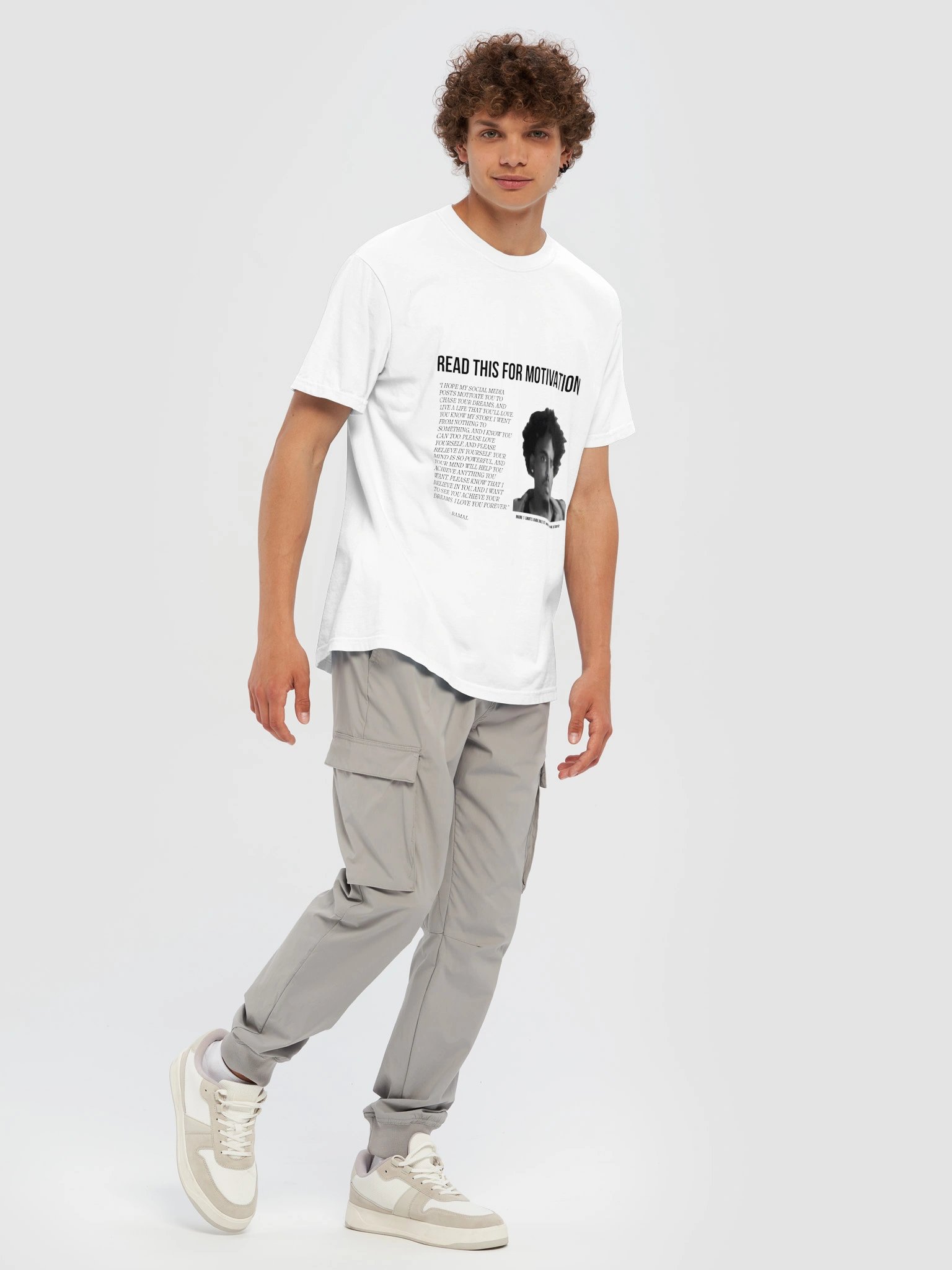 WHITE MOTIVATIONAL T-SHIRT product image (7)