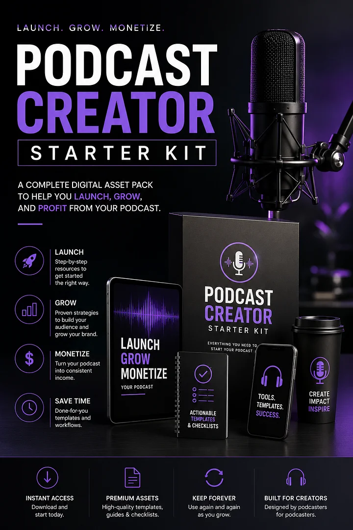 Podcast Creator Starter Kit product image (1)