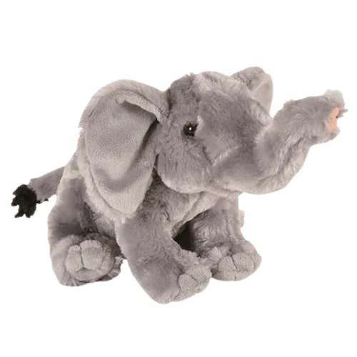 Cute 8" Elephant Plush - Soft Stuffed Anime Style Safari Wildlife Toy product image (1)