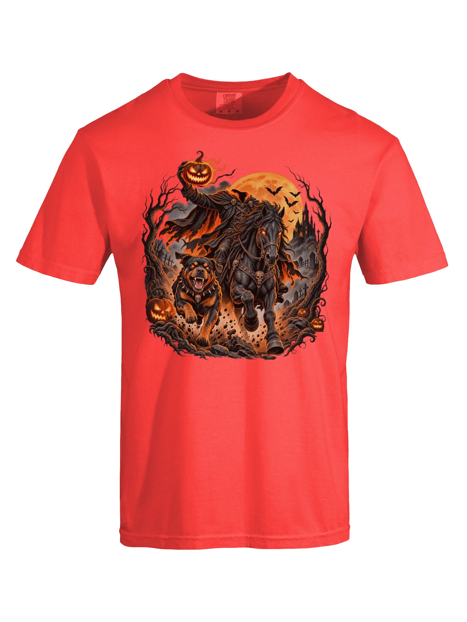 Headless Horseman & Hound Halloween Tee product image (6)