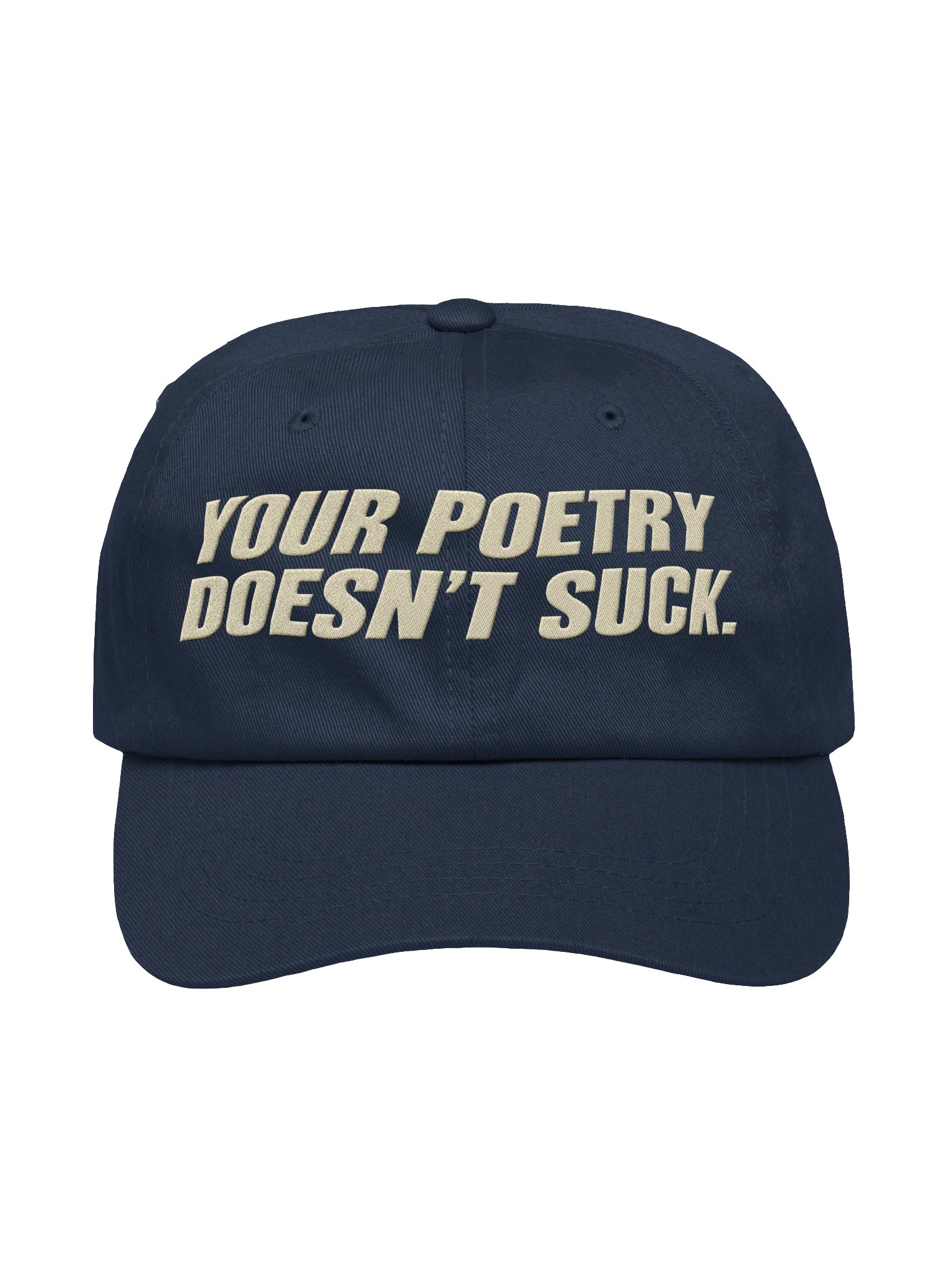 Your Poetry Doesn't Suck Dad Hat - Navy/Cream product image (1)