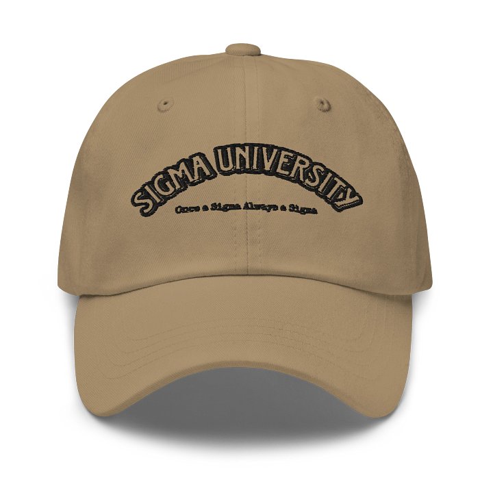 Sigma University Hat (Black Text) product image (1)