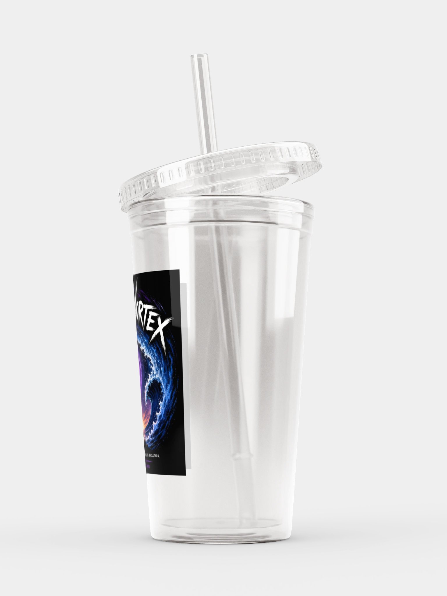 vibethevortex Double Wall Clear Plastic Tumbler product image (5)