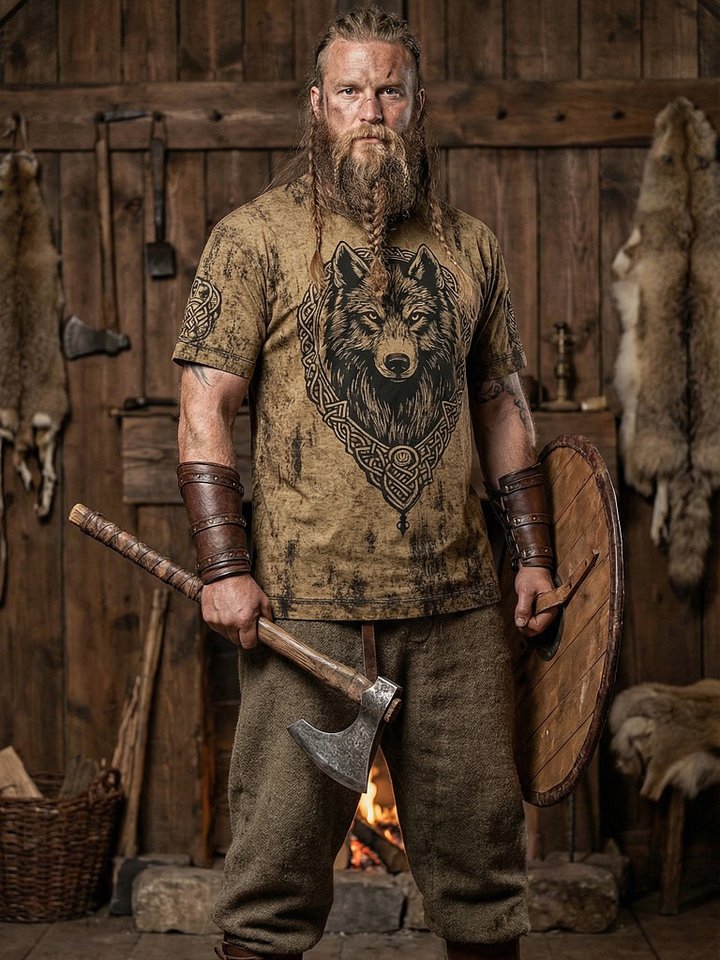 Vintage Viking Men's O-Neck Shirt product image (2)