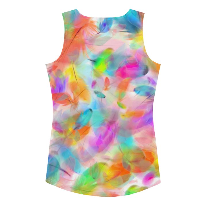 Colorful Feather Pattern Design Tank Top - v4 product image (2)