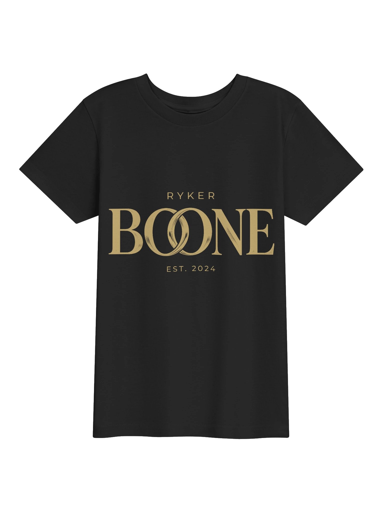 Ryker Boone Youth "Gold Logo" T-Shirt (Black/Gold Logo) product image (1)