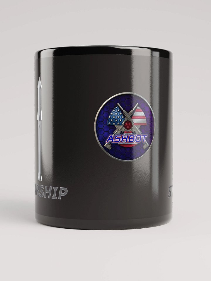 STARSHIP Black Glossy Mug product image (1)