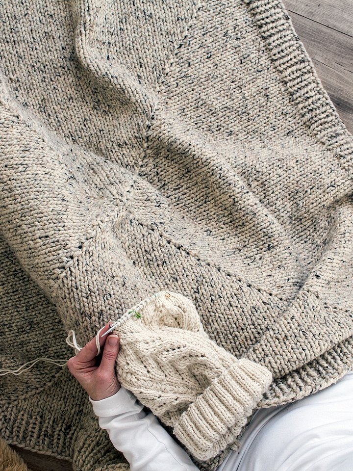 Square Blanket Knitting Pattern - Forever product image (1)