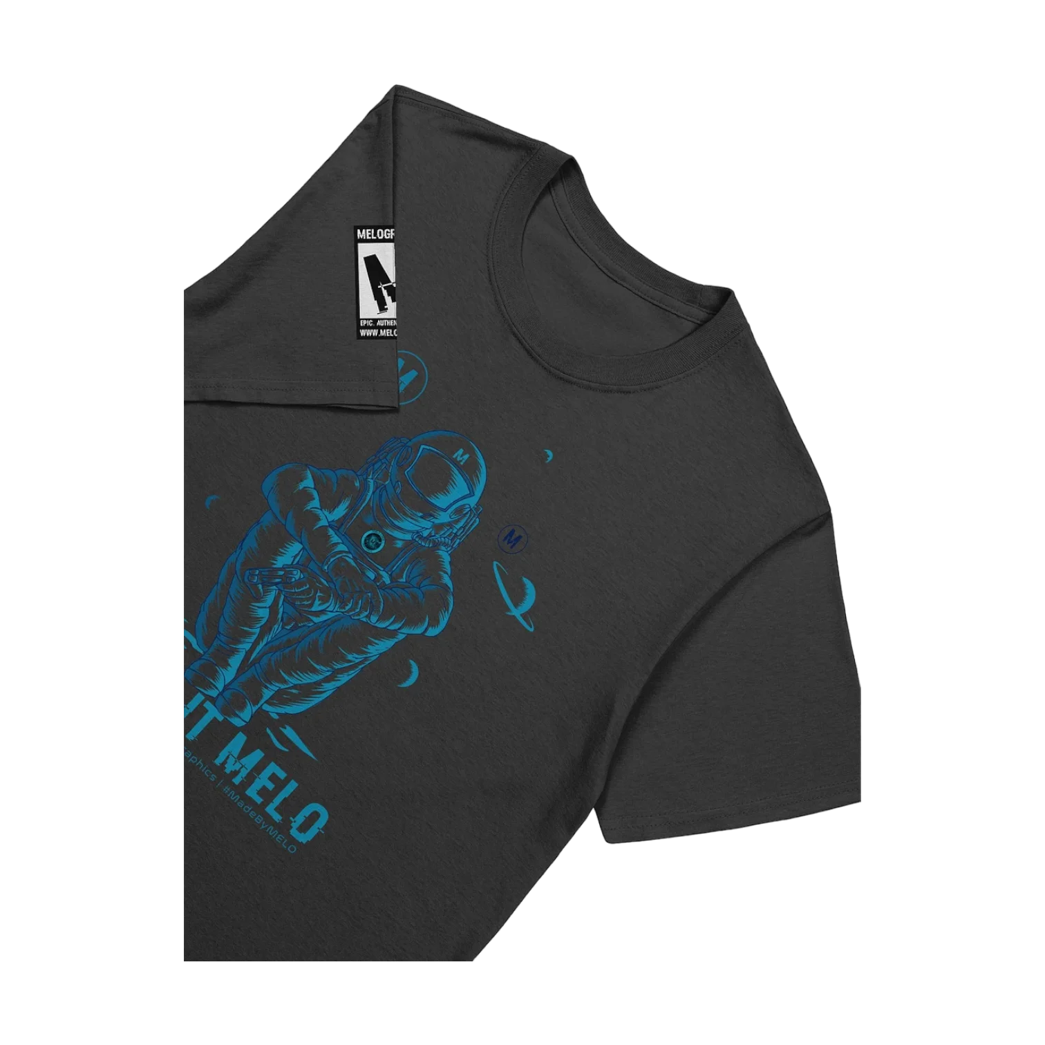#MeloCrew Vibes: Blue - Basic T-Shirt | #MadeByMELO product image (4)