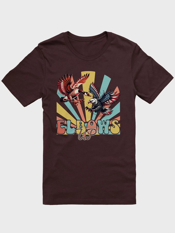 Elbows Up Canadian Goose Vs American Eagle Vibrant Unisex T-Shirt product image (1)