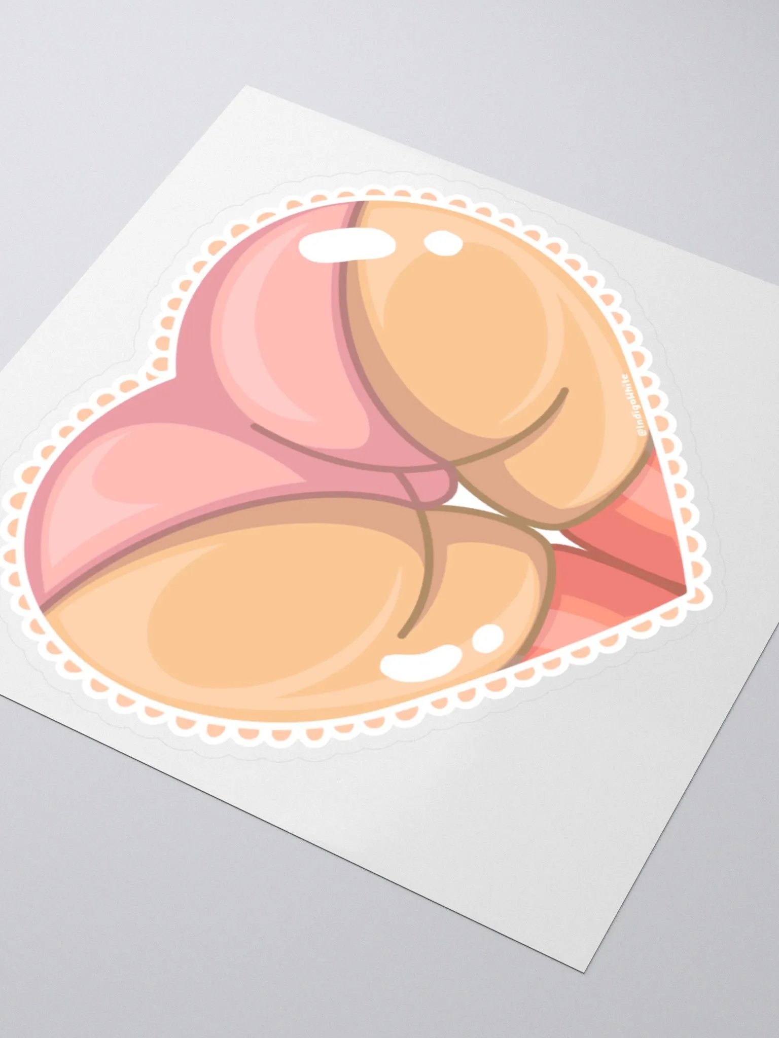 Pink Heart Booty Sticker product image (7)