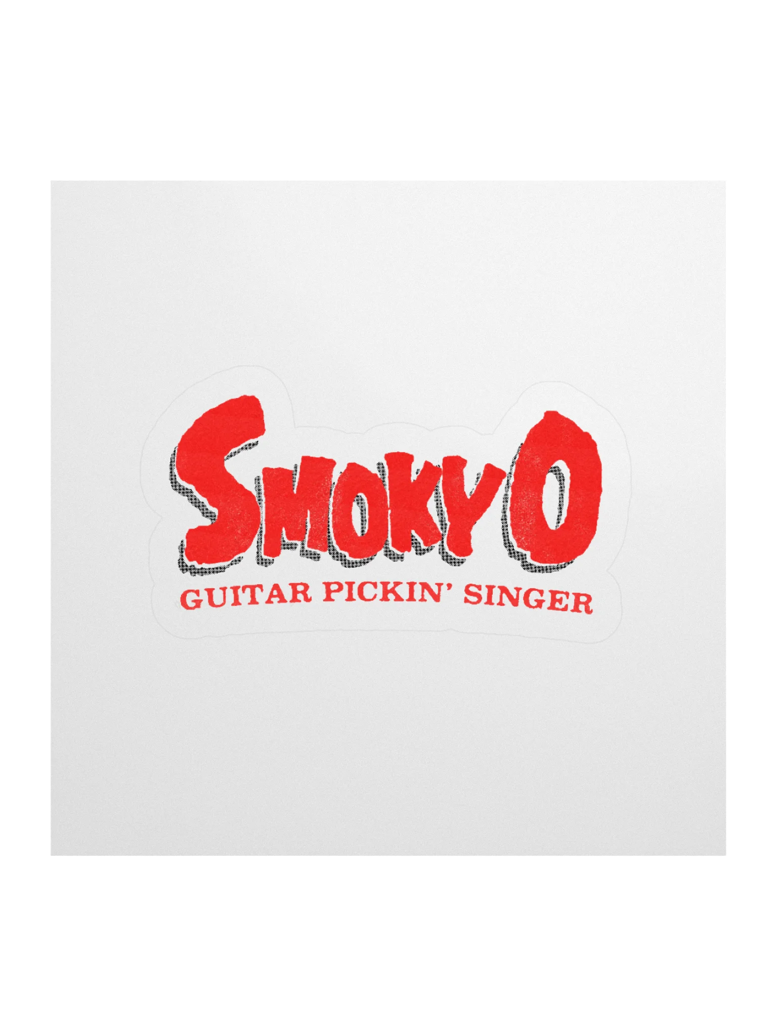 Guitar Pickin' Smoky O Kiss Cut Stickers product image (1)