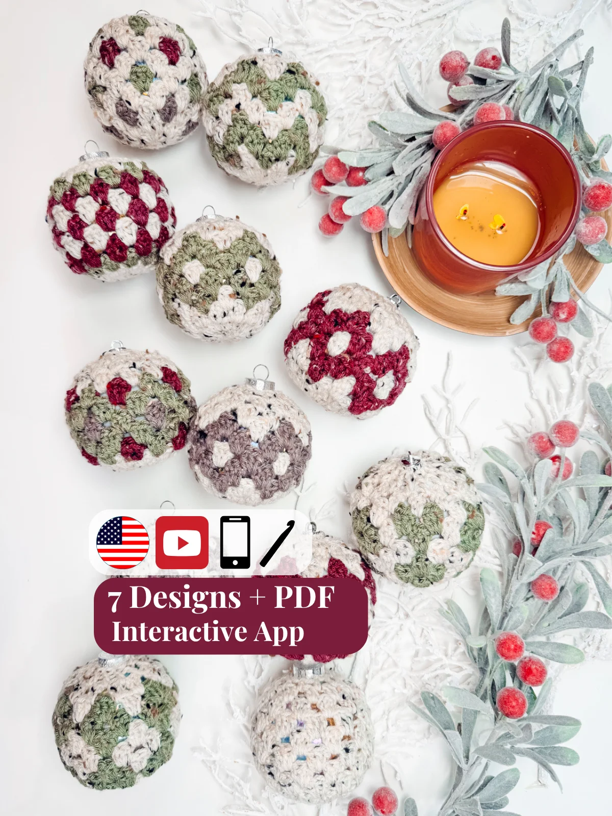 Granny All the Way Ornament Collection Crochet Pattern product image (1)