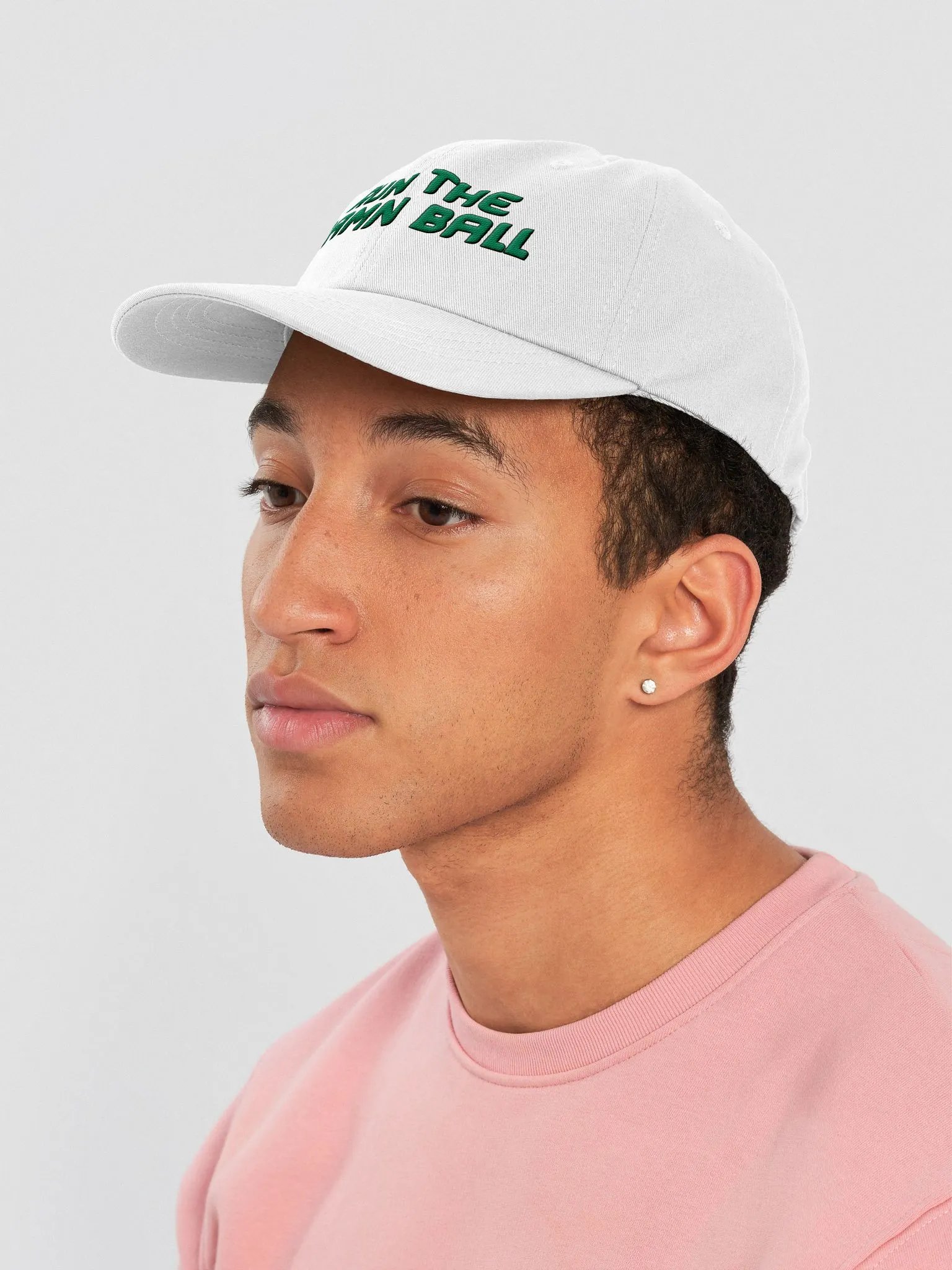 Run the Damn Ball Hat (White) product image (7)