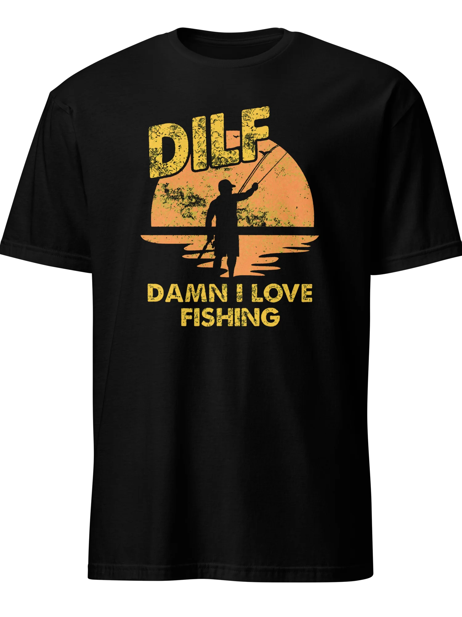 DILF Damn I Love Fishing Men's T Shirt product image (2)