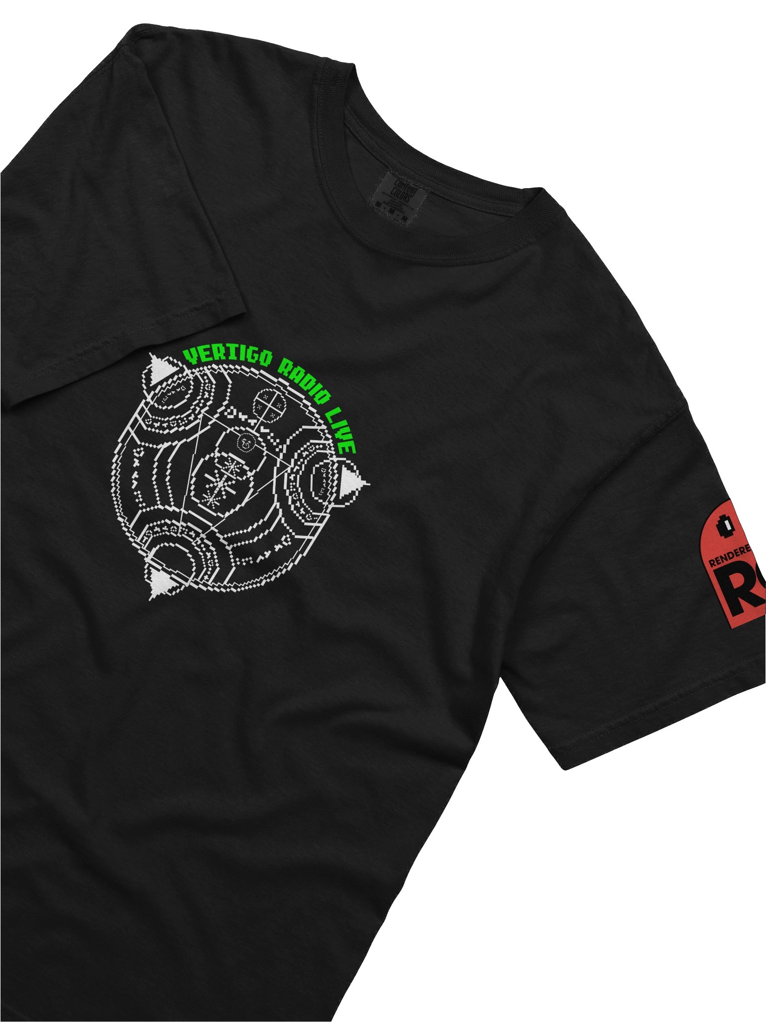 Vertigo Radio Live T-Shirt: Pixel Green product image (52)