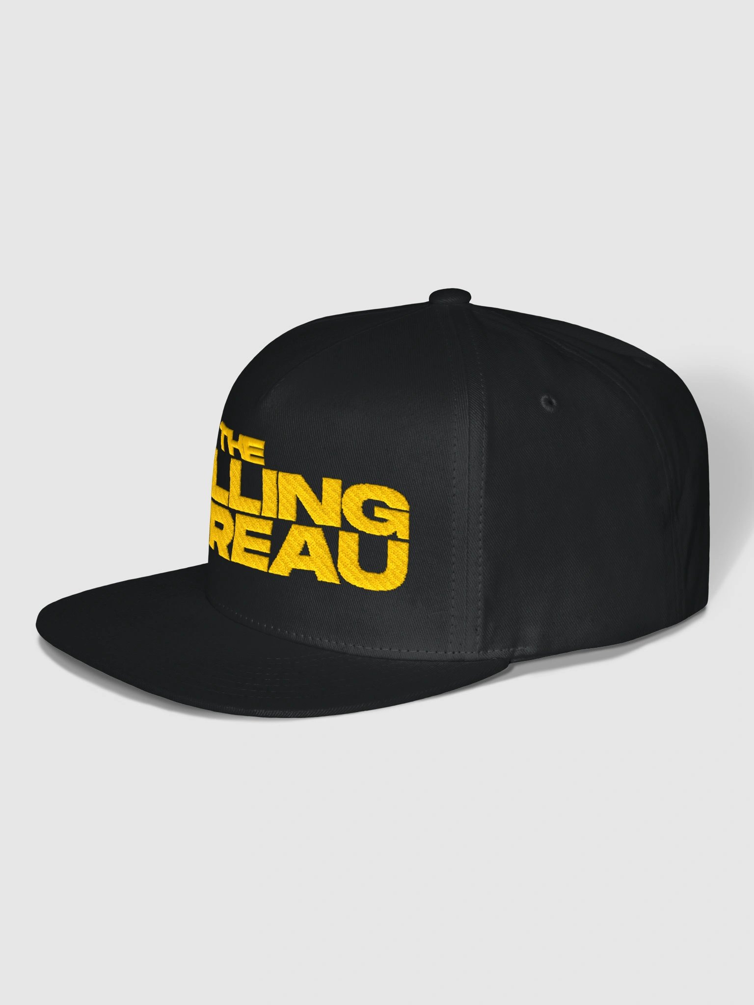 THE WILLING BUREAU Gold Bold Font Flat Snapback Hat product image (2)
