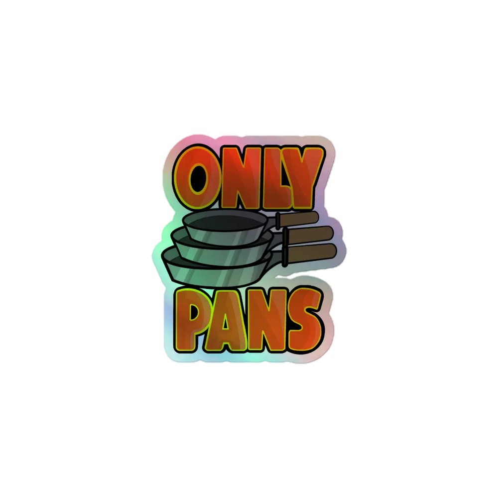 Only Pans Holographic Sticker product image (1)