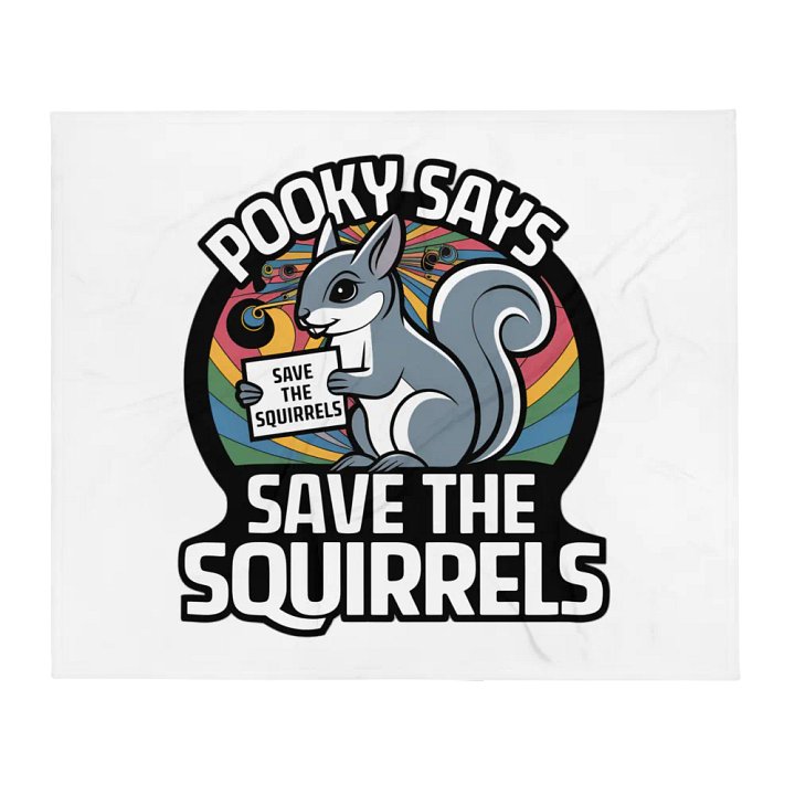 Super Soft Pooky Blanket: Pooky Says Save The Squirrels product image (2)