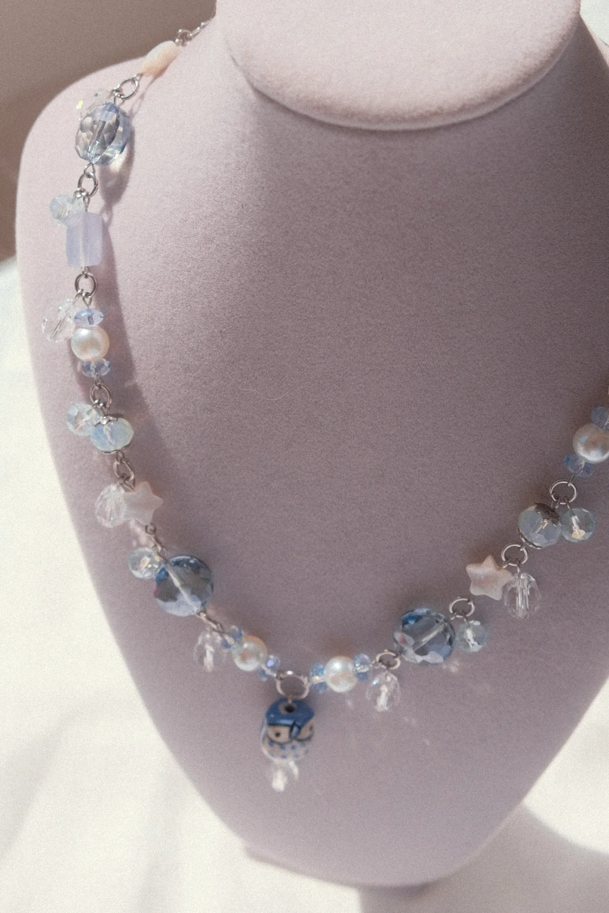 Owl of truth - Blue lace agate necklace 🦉 product image (4)