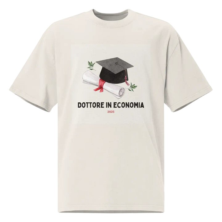 Maglietta regalo laureato in economia 2025 - Uomo - Alta qualità product image (1)