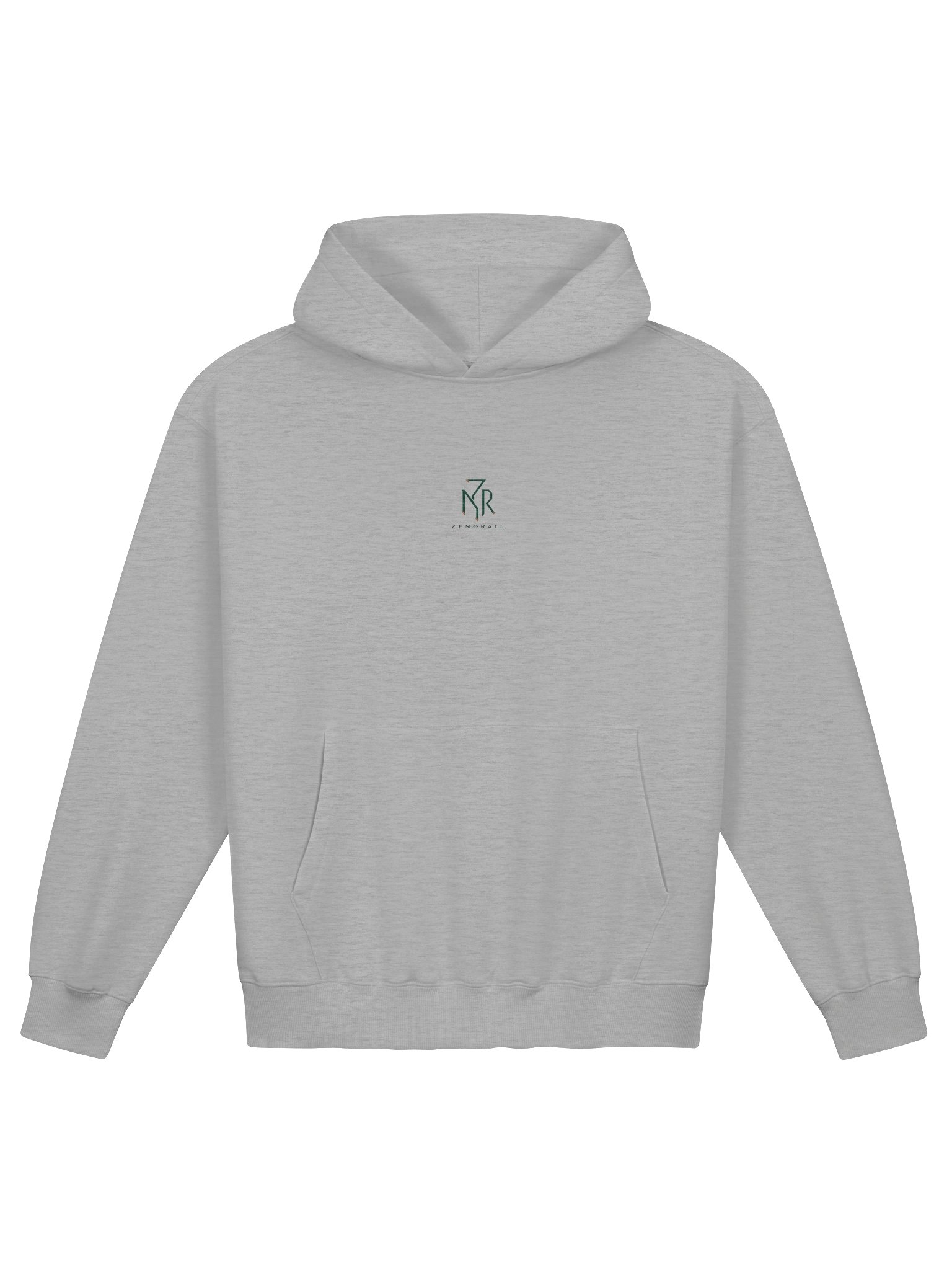 ZENORATI Minimal Logo French Terry Hoodie product image (1)