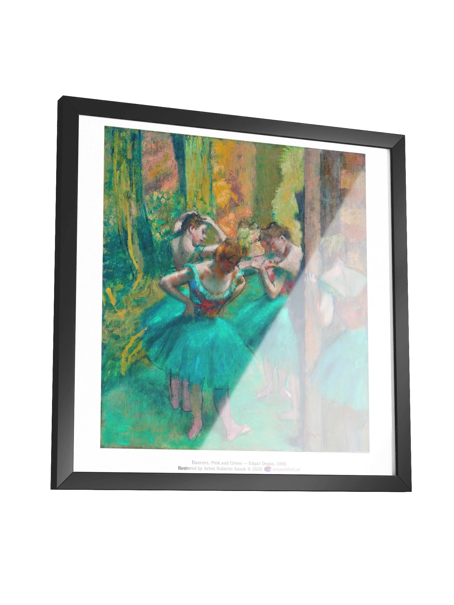 Dancers, Pink and Green — Framed Matte Poster product image (3)