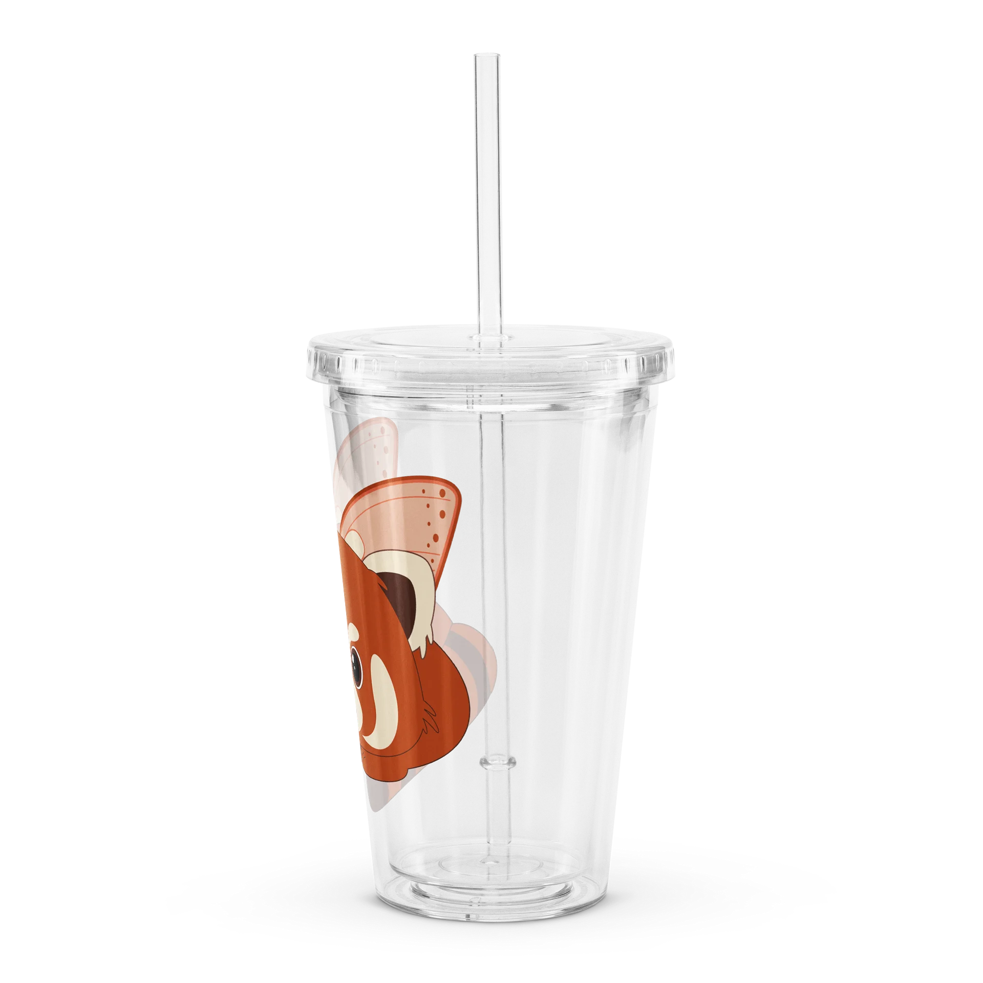 Wild Oddities Winged Red Panda Clear Tumbler product image (4)