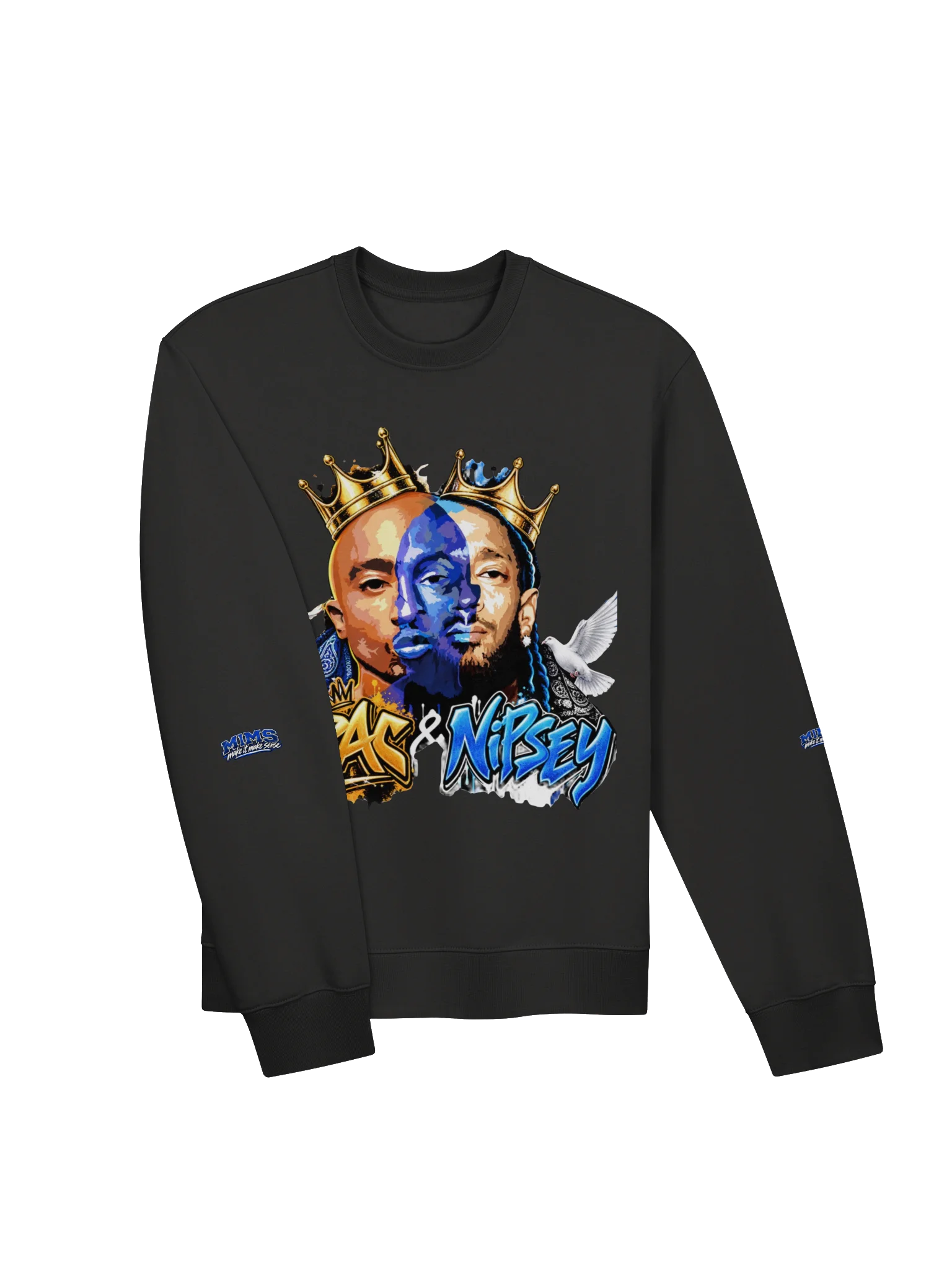 Crowned Doves Graphic Oversized Sweatshirt product image (5)